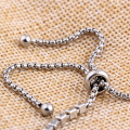 Neues Hot Sale -Frauenarmband Silber Schmuck Schmuck aus Edelstahl Klauen Kette Volles Strassvereinbarungsarmband